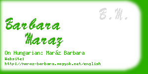 barbara maraz business card
